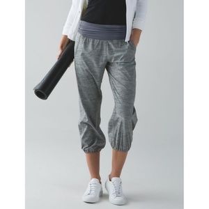 SALE Lululemon Om Pant Grey Denim Size 8